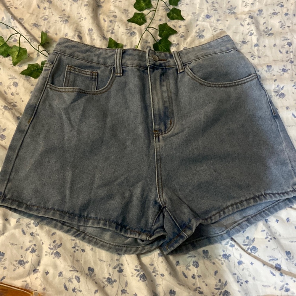 Mushroom Jean Shorts